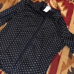 Papaya heart button up blouse